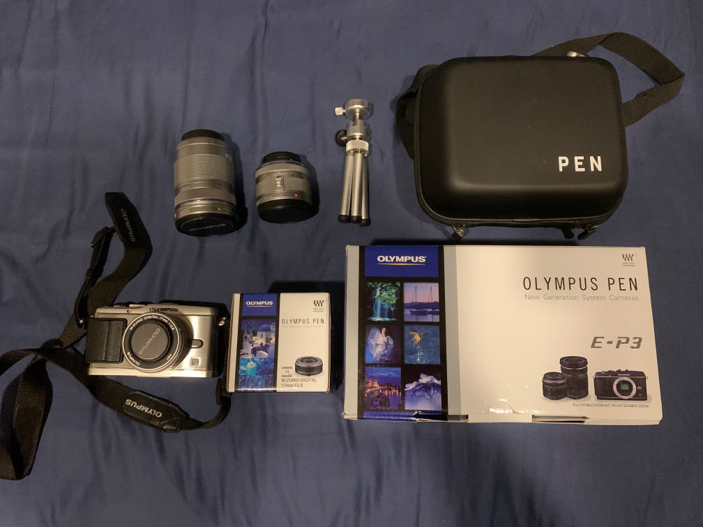 Selling Olympus Pen E P3 Set Free Mini Tripod And 17mm F2 8 Lense Photography Cameras On Carousell