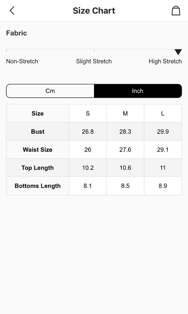 Shein bikini size guide discount