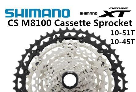 SHIMANO DEORE XT CS-M8100 MTB Cassette 12 Speed 10-45/51T w/Micro Spline  Bike