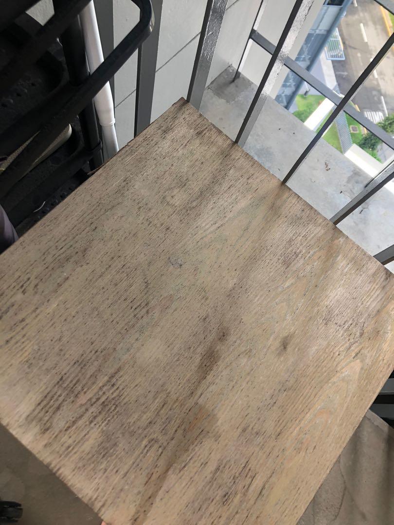 Side Table (Category: Tables & Sets) located in Singapore. Submitted by ertata (Listing ID 1042977720, Image 3). Description: Table top is quite worn but the steel frame is strong..