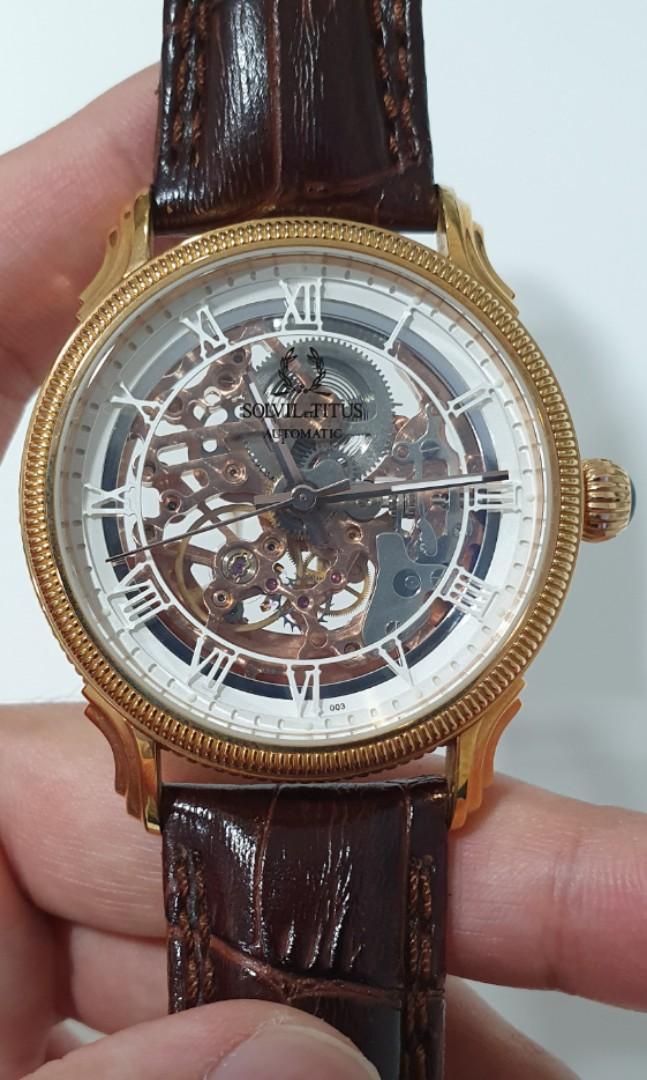 titus skeleton watch