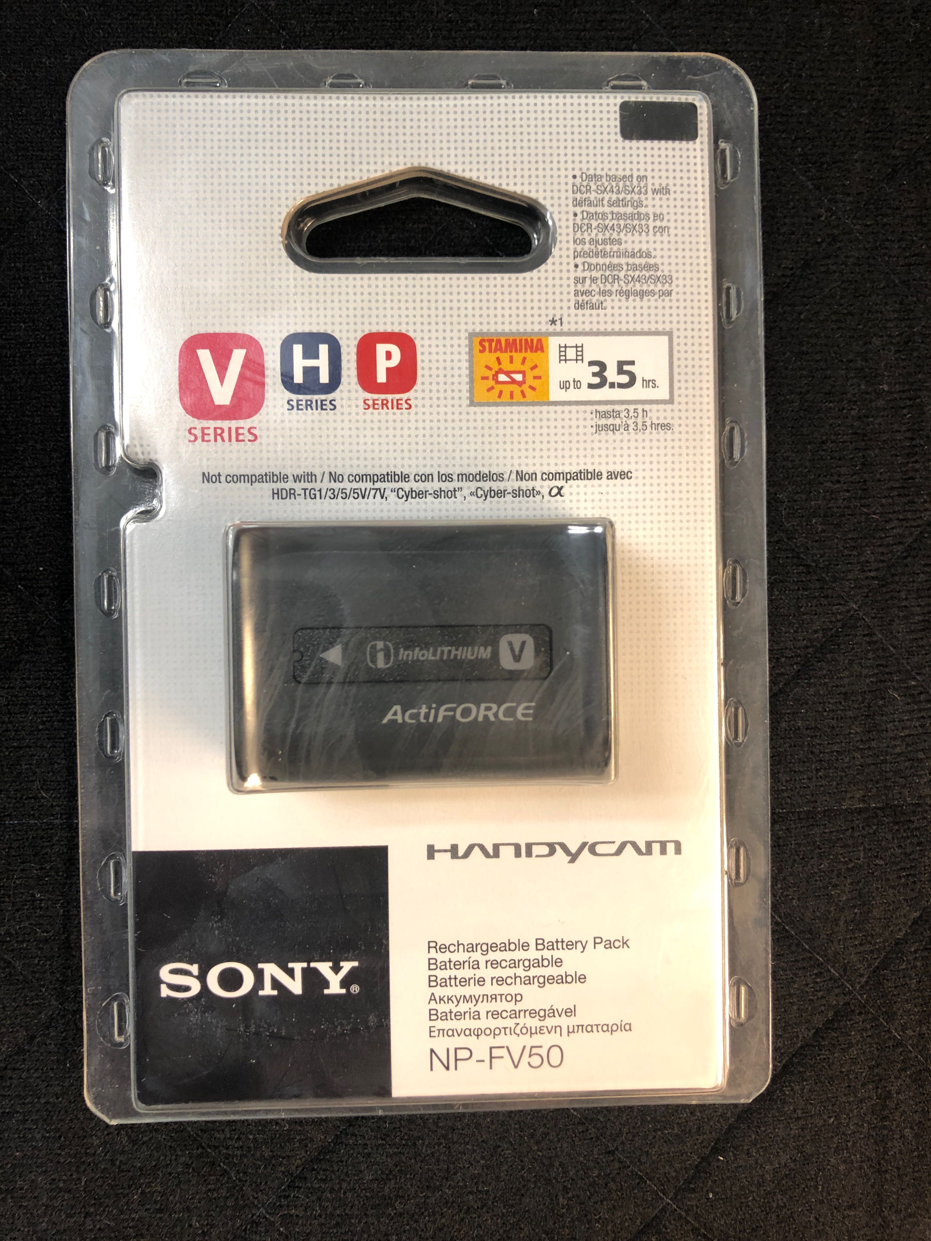 全新 Sony battery NP-FV50, 音響器材, 可攜式音響設備 - Carousell