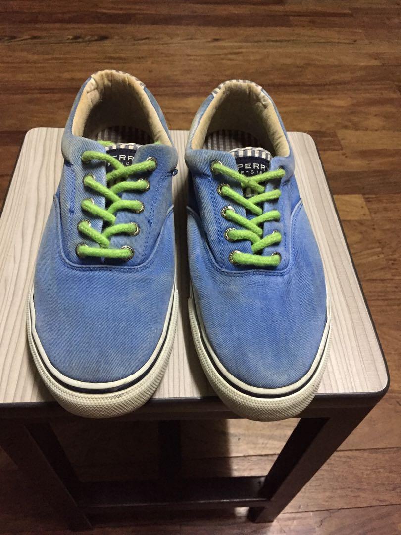 blue green sneakers