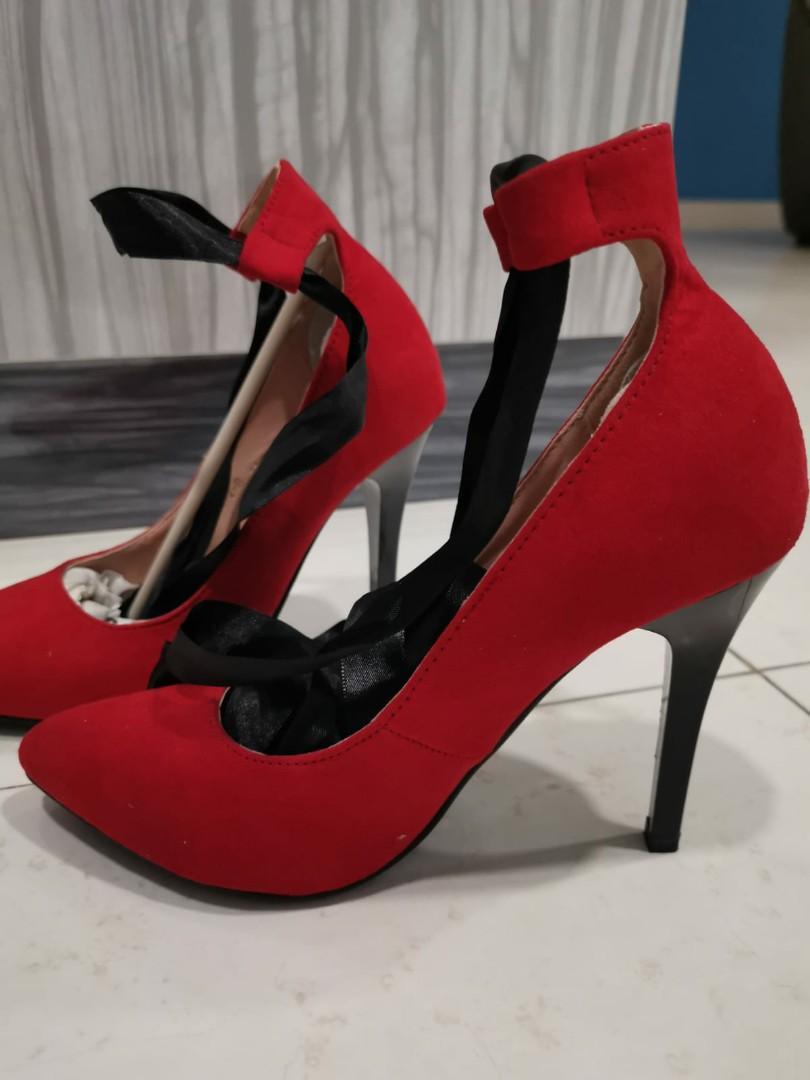 Red 4 hotsell inch heels
