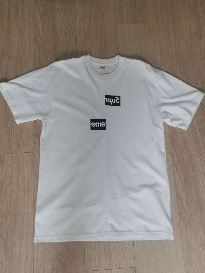 supreme split logo tee