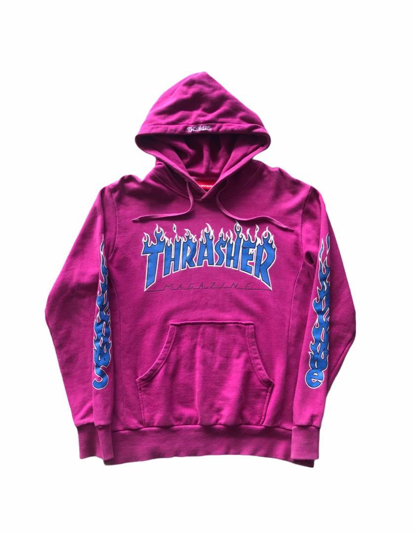 Supreme x Thrasher Hoodie Men s Fashion Tops Sets Hoodies on