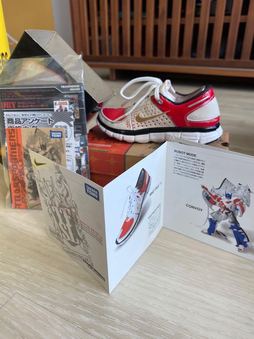 Transformers (Category: Toy Figures) located in Singapore. Submitted by flint80 (Listing ID 1041251598, Image 5). Description: Always in box , only took out for photo shoot . Transformers Nike sports label. Megatron & Optimus Prime. Very rare to find this now. Selling as pair Kept it in box all the time. Comes with instructions. ** negotiable for genuine buyer**.