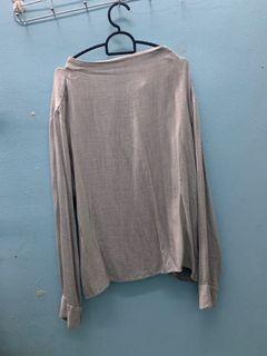 Uniqlo Rayon Grey Top