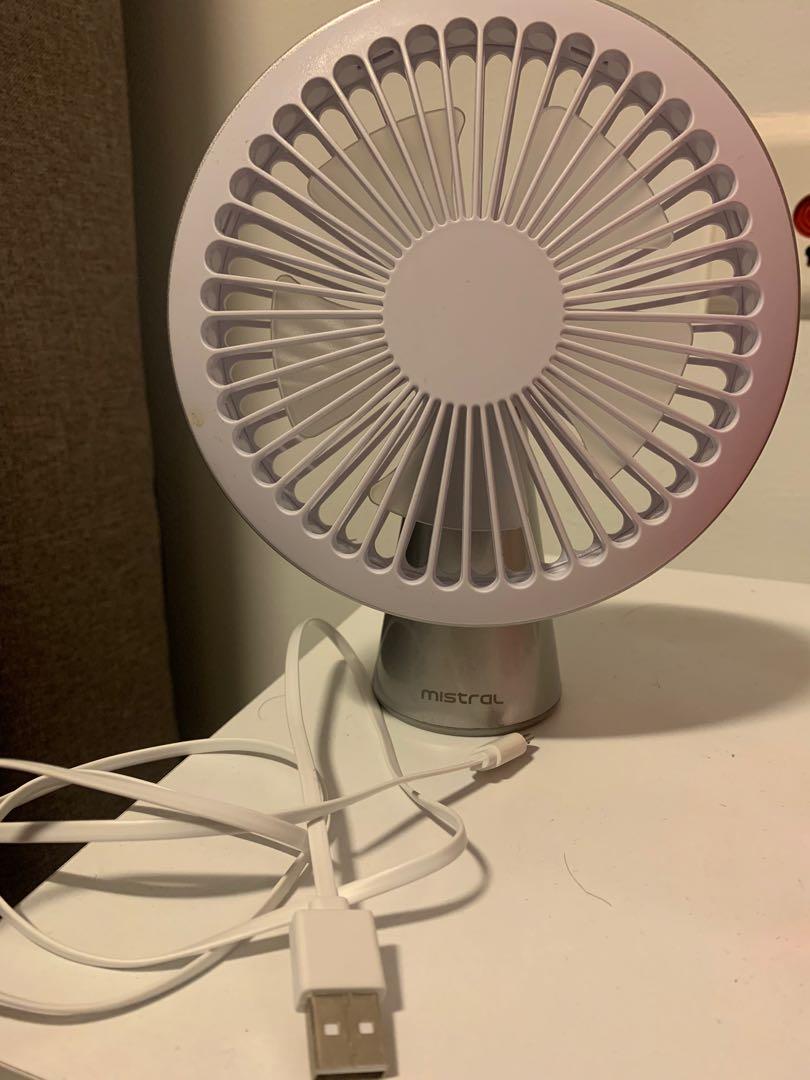 USB Fan (Table), Furniture & Home Living, Lighting & Fans, Fans on