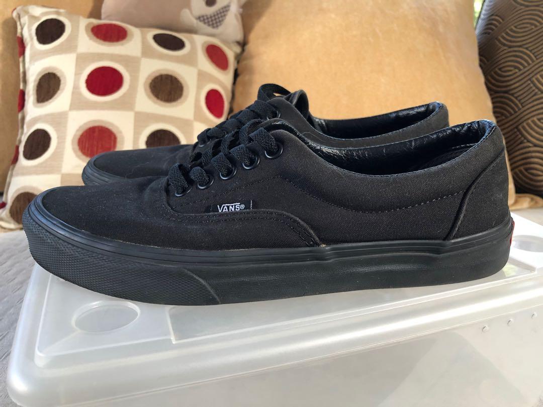 vans era black and brown