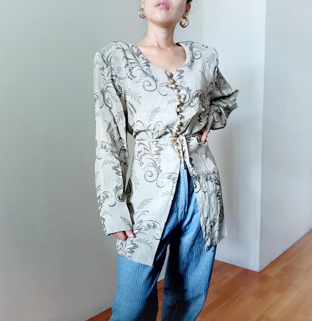 VINTAGE DAWN JOY FASHIONS BLOUSE Women s Fashion Tops Blouses on Carousell