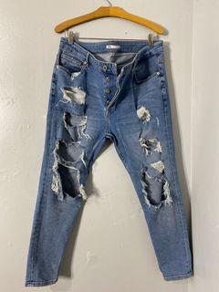 Zara Man Ripped Skinny Jeans
