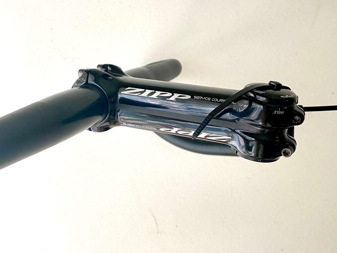 Cintre Zipp Service Course SL80 – 42 Cm + Potence 100 Mm + Capuchon – Alu Noir – Occasion