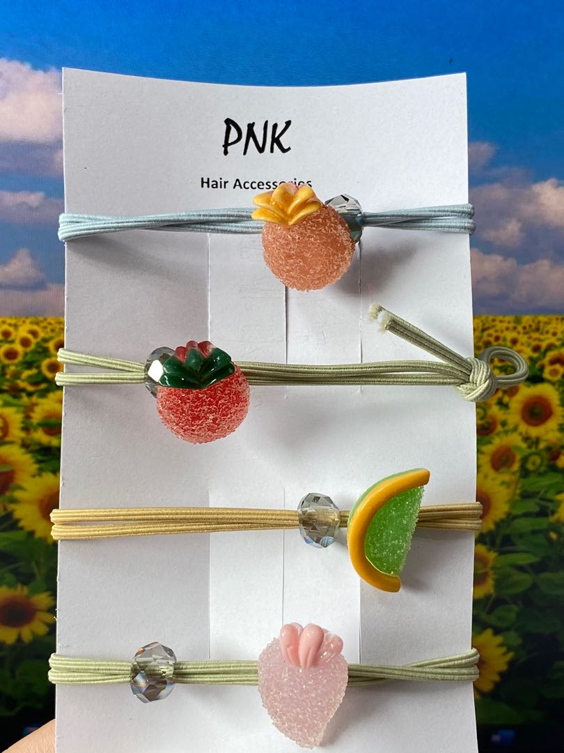 0 8 Per Pc Caster Sugar Hair Ties Women S Fashion Accessories Hair Accessories On Carousell