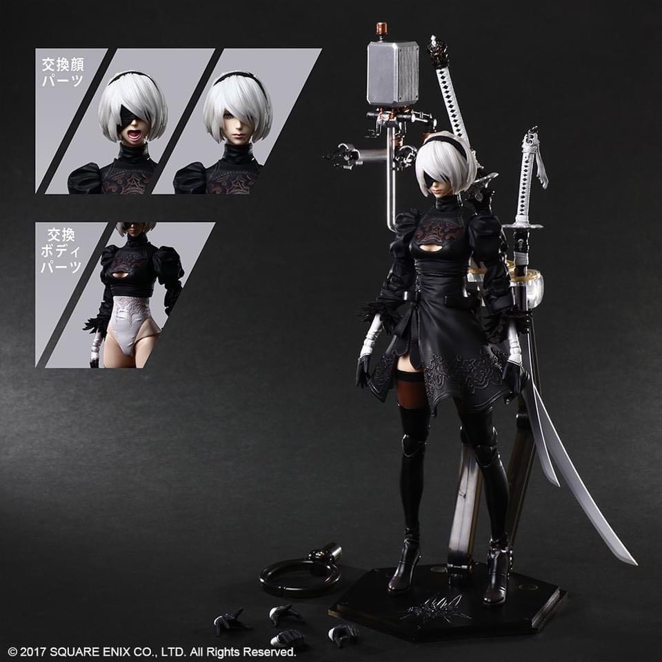 預訂 4月 2b Dx版squareenix Nier Automata Playarts改尼爾 自動人形 玩具 遊戲類 玩具 Carousell