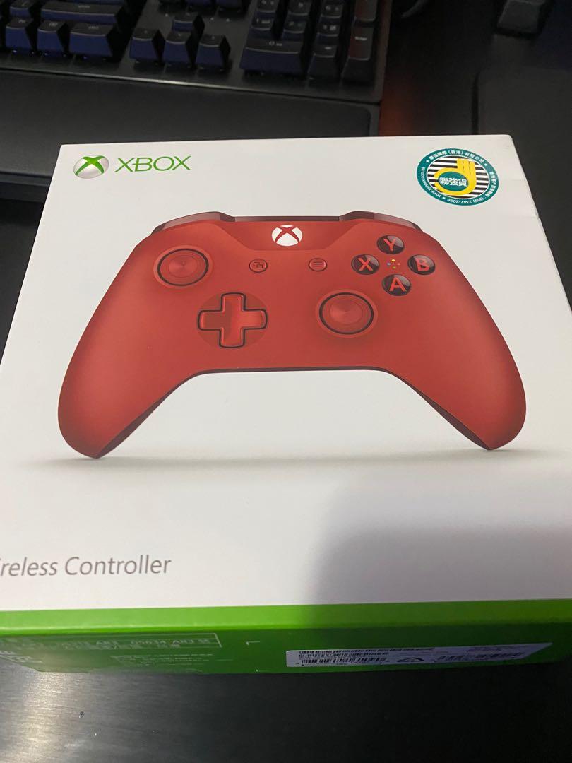 新版Xbox One 火紅特別版無線手掣$300 xbox one 手制, 遊戲機, 遊戲機 