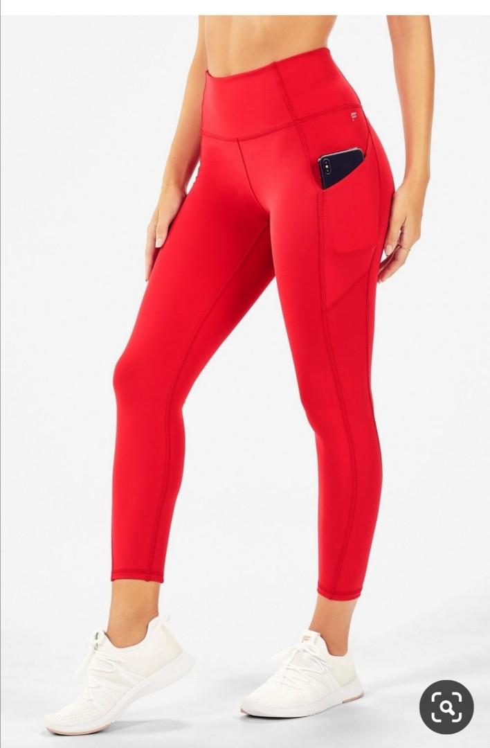 Aerie Red Chill Play Move Leggings with Pocket, Size M