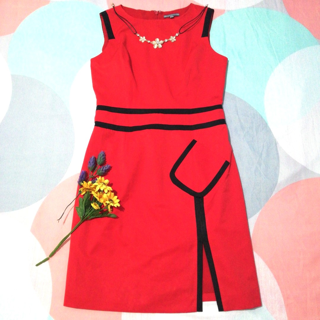 anne klein red dress