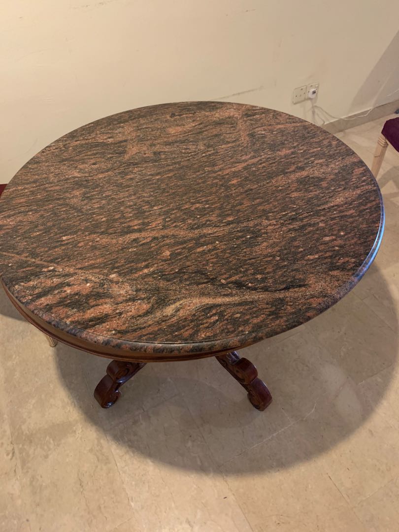 Antique marble table, Furniture & Home Living, Furniture, Tables & Sets