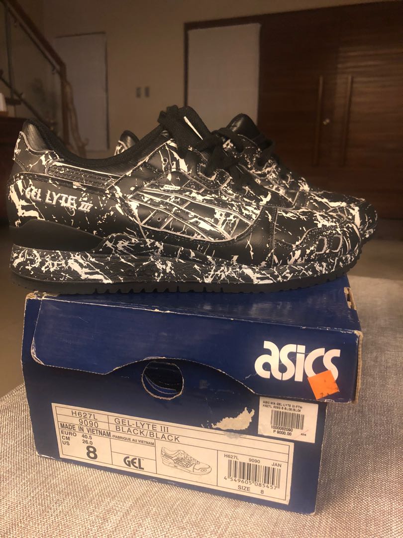 Asics Gel Lyte III Black Marble Pack Men s Fashion Footwear