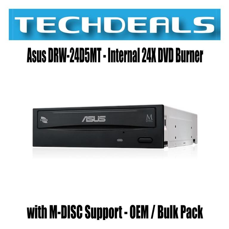 Asus Drw 24d5mt Internal 24x Dvd Burner With M Disc Support Oem Bulk Pack Electronics Computer Parts Accessories On Carousell