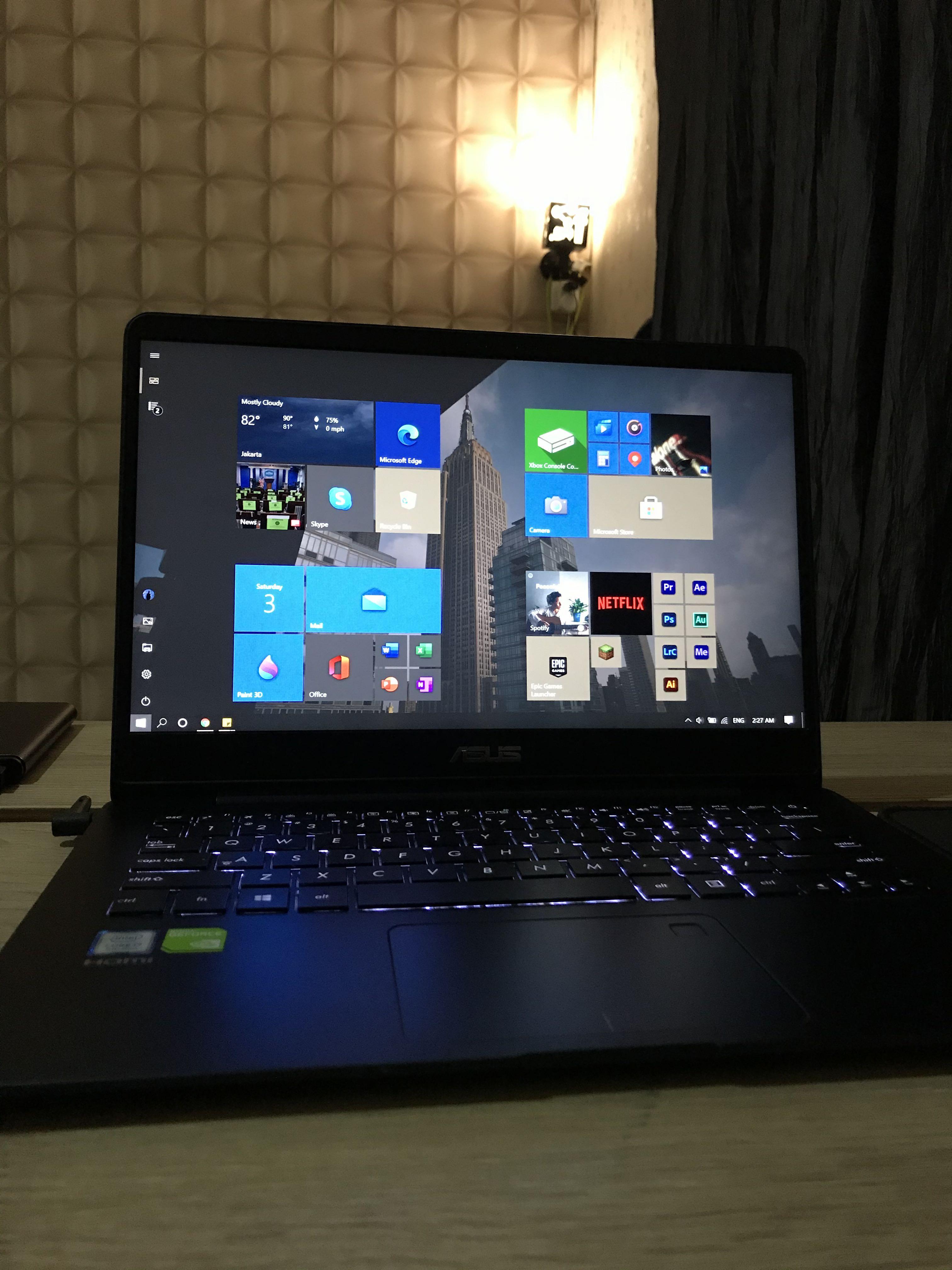 Asus Zenbook Ux430un Blue Ssd 512gb I7 Gen8th Mx150 Ram 16gb Mulus Seken Singapore Elektronik Komputer Laptop Di Carousell