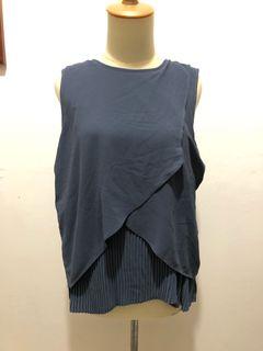 Bonita Sleveless Grey top - Office Formal Blouse