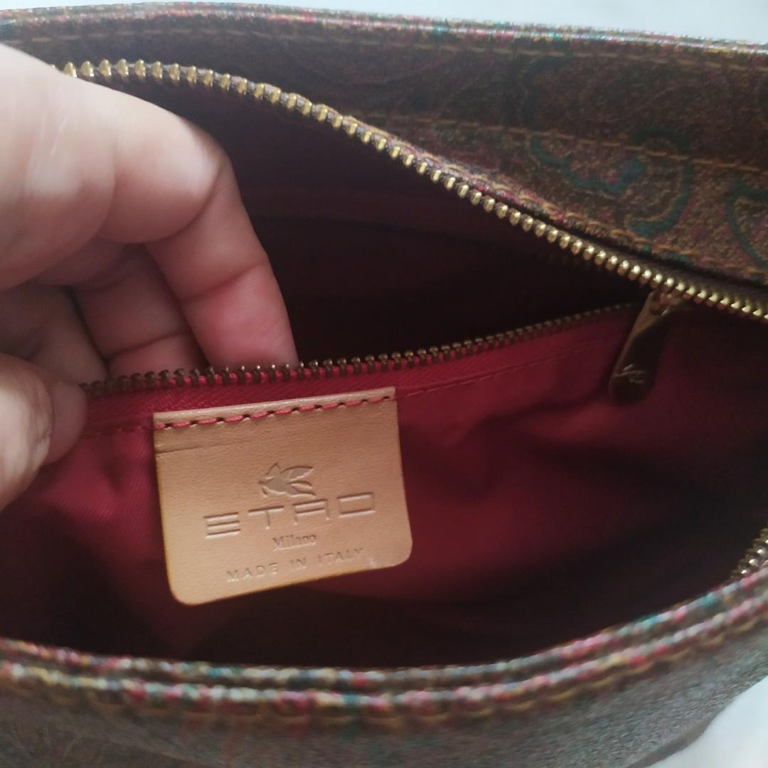 Cloth handbag Etro Burgundy in Cloth - 29924344