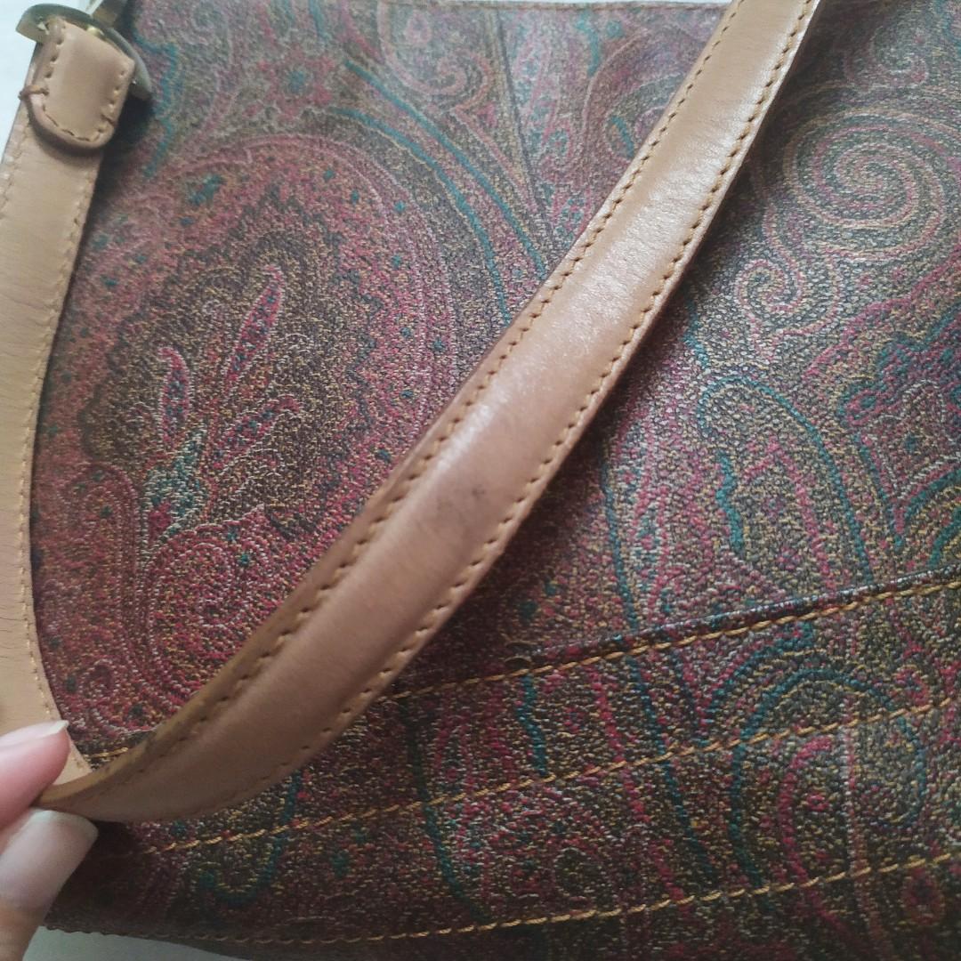 Jual ETRO BAG ITALY in paisley print canvas Made in Italy Authentic💯 -  Kab. Tangerang - Deddyhrutoday