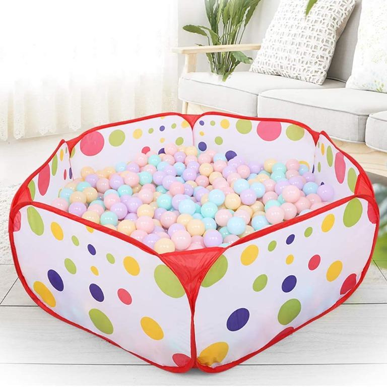 6-Sided Ball Pit For Kids Toddlers And Baby Fill With Plastic Balls Outdoor Play 