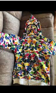Bape shark zip up hoodie