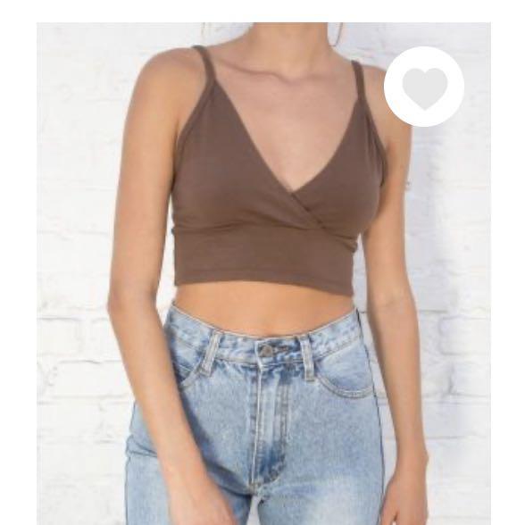 Brown Amara Tank Brandy Melville Women S Fashion Tops Other Tops On Carousell