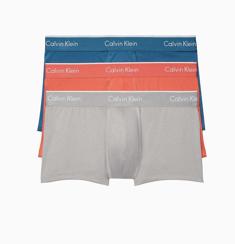 Ck Plus (M) Calvin Klein Men Underwear Micro Plus 3-pack Low Rise Trunk (Blue ...