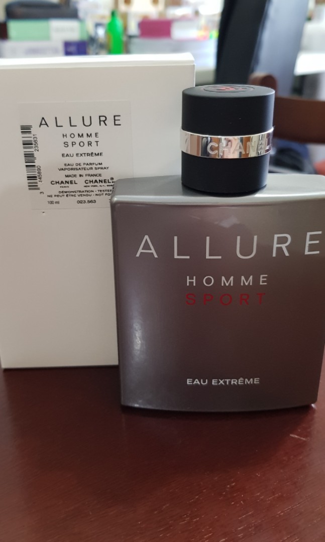 Chanel Allure Homme sport edt 100ml tester, Beauty & Personal Care