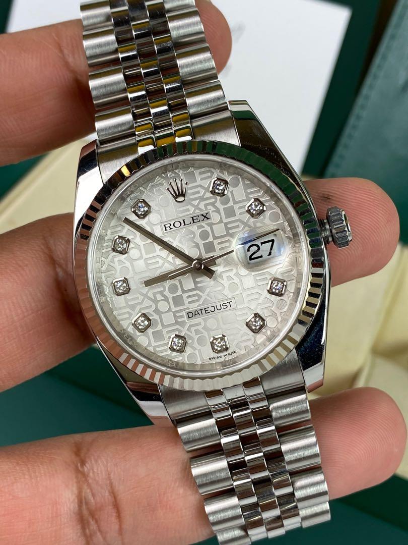 CHEAPEST Rolex datejust 36mm with diamonds 2019 Luxury Watches on Carousell