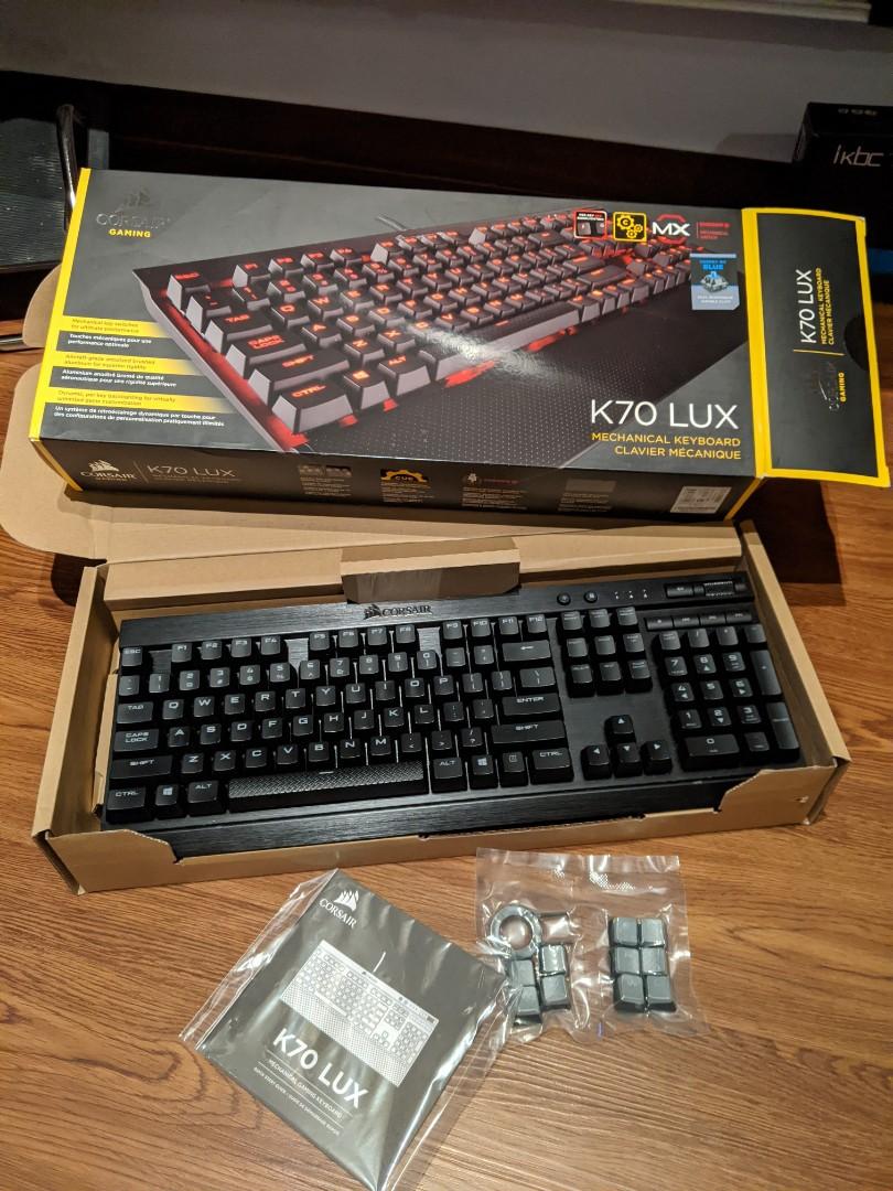 Corsair LUX Cherry Blue (Red LED), Computers & Tech, Parts & Accessories, Computer Keyboard Carousell