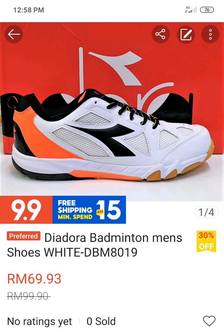 diadora badminton shoes