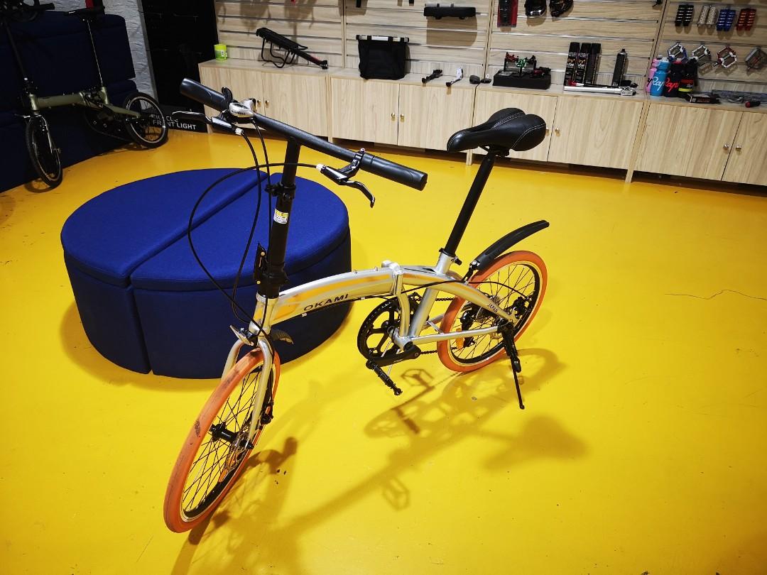 Display unit okami foldable bicycle