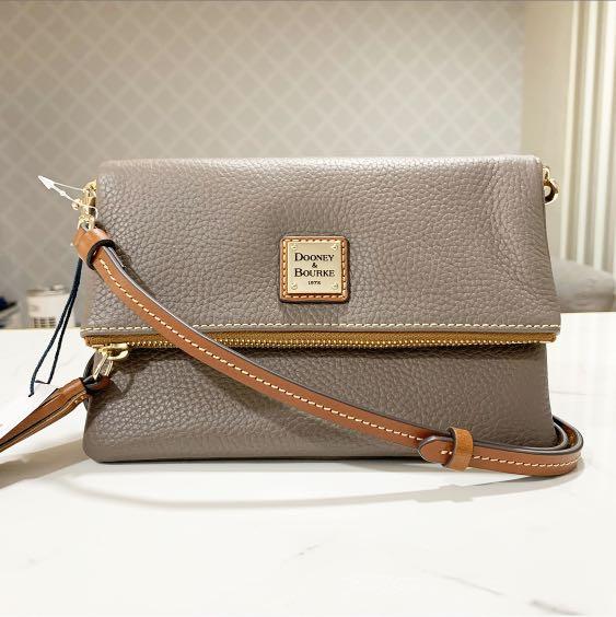 Dooney & bourke pebble sales grain foldover zip crossbody