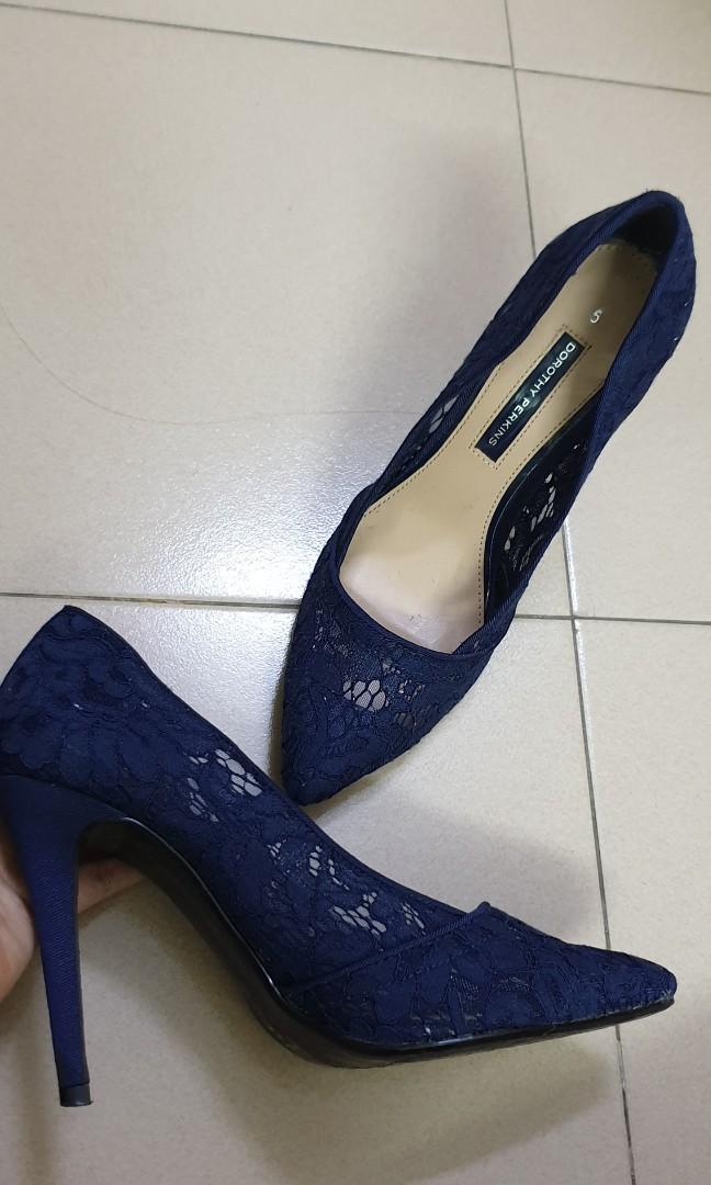 dark navy blue high heels