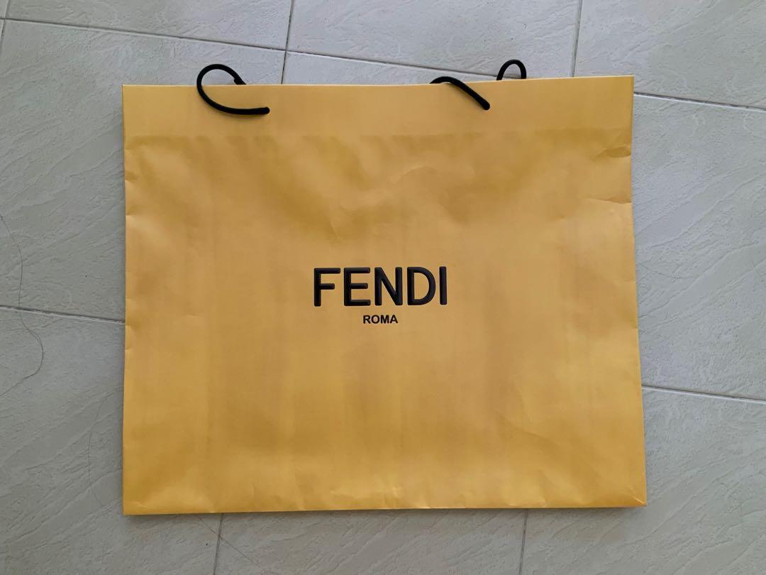 Paper bag fendi shop