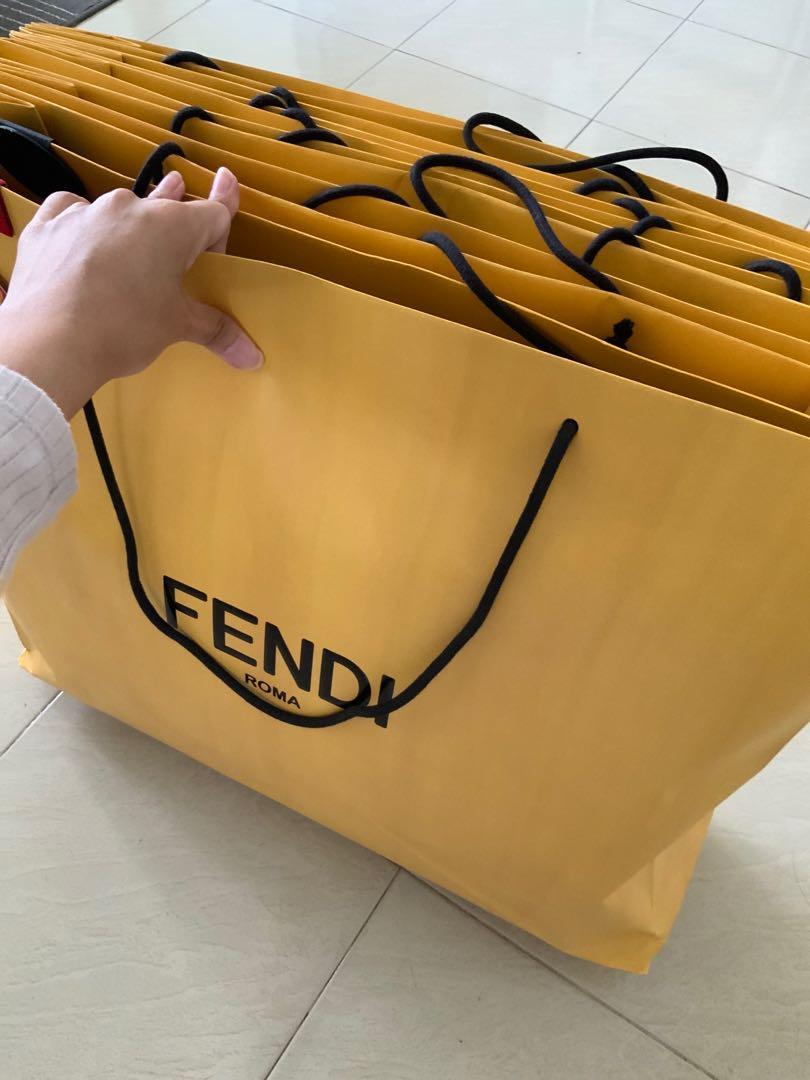 Fendi paper shopping bag top