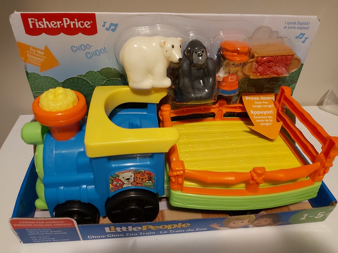 Fisher-Price Little People Choo-Choo Zoo Trein – Interactief Speelgoed Met Muziek En Dierengeluiden – Voor Kinderen