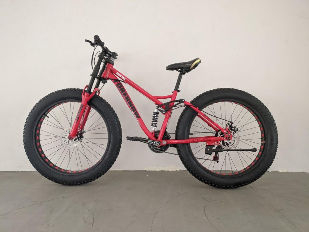 26 inch dual suspension mountain bike