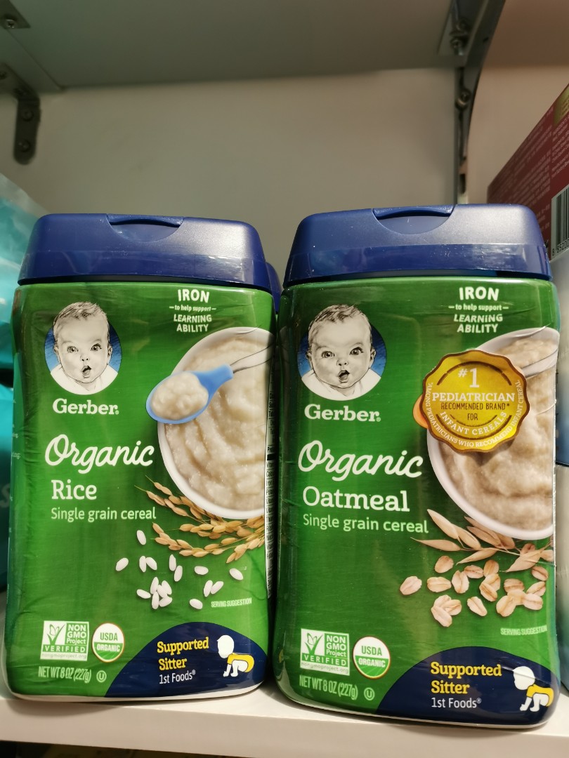 gerber organic cereal