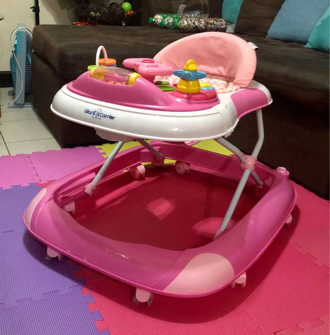 wooden baby walker in hindi