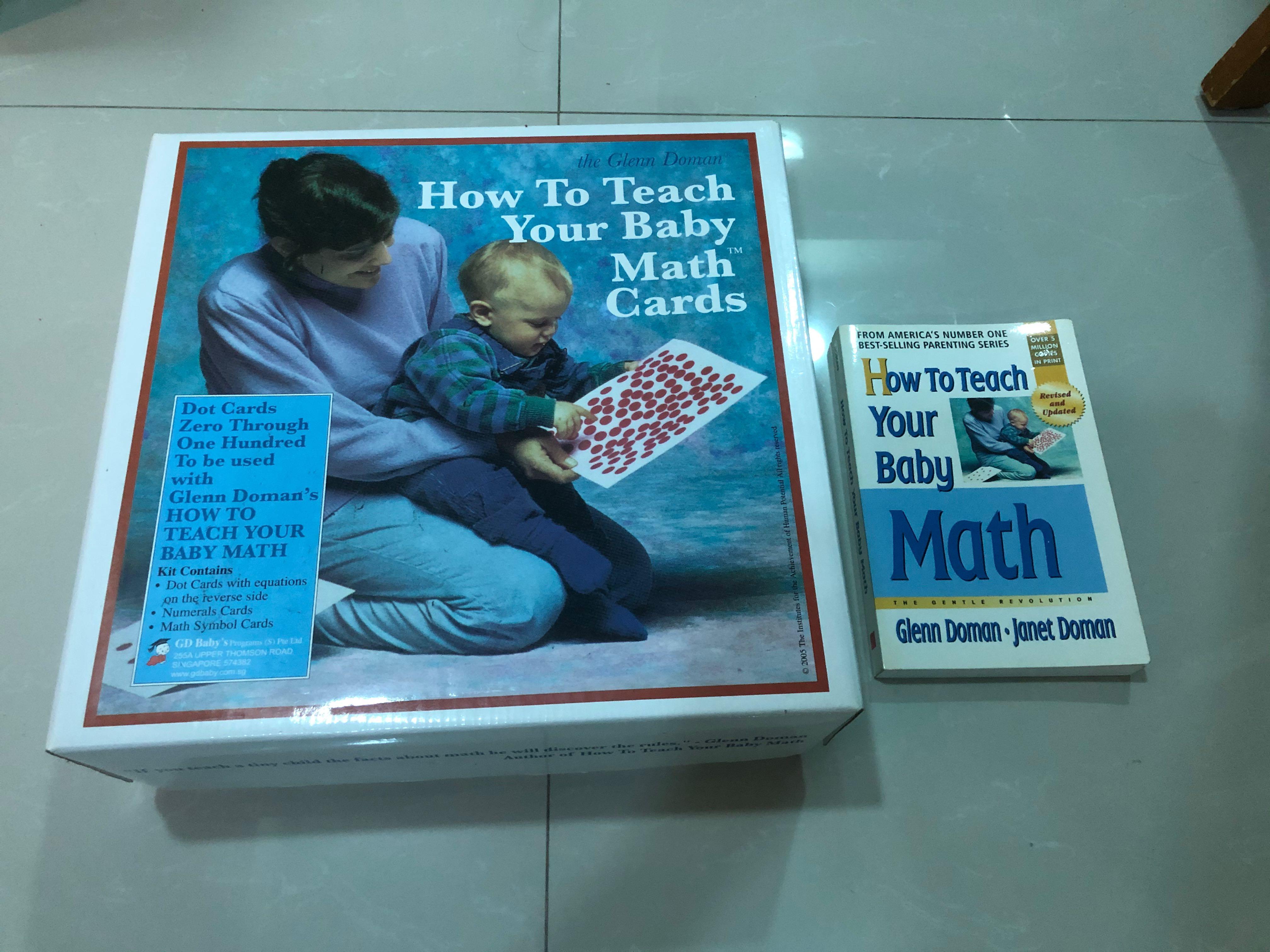 Glenn Doman How To Teach Your Baby Math Cards Hobbies Toys Books Magazines Assessment Books On Carousell