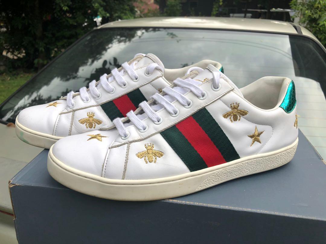Gucci Ace Bee and Star Sneakers, Men's Fashion, Footwear, Sneakers on  Carousell