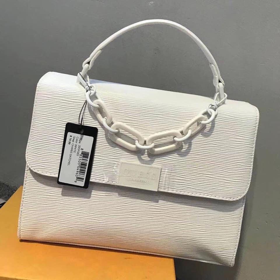 Guess Charis Satchel Bag Women s Fashion Bags Wallets Cross body Bags on Carousell