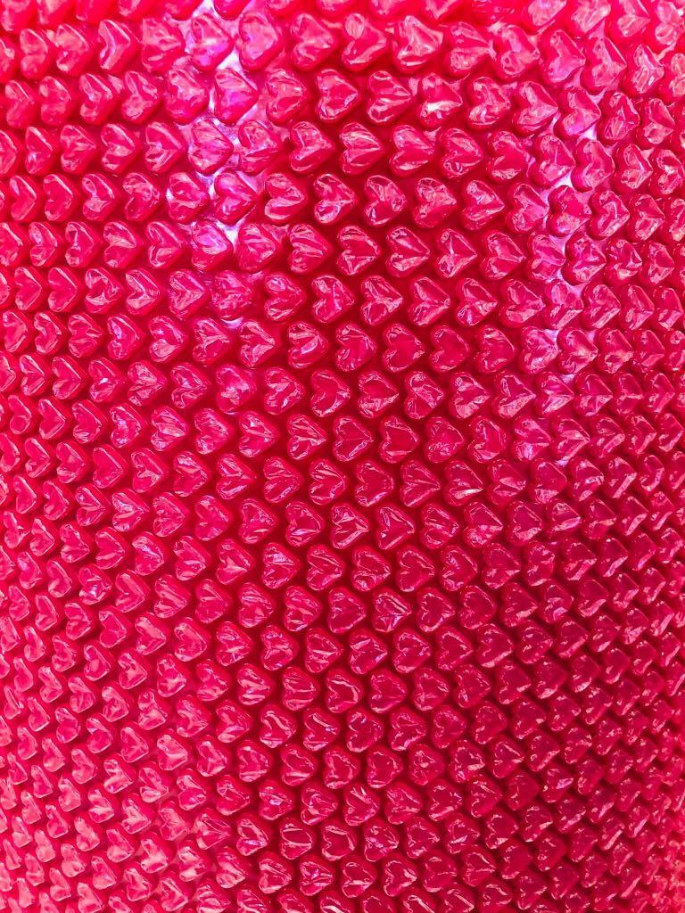 Pink Bubble Wrap Heart Shape Stock Photo 374297425